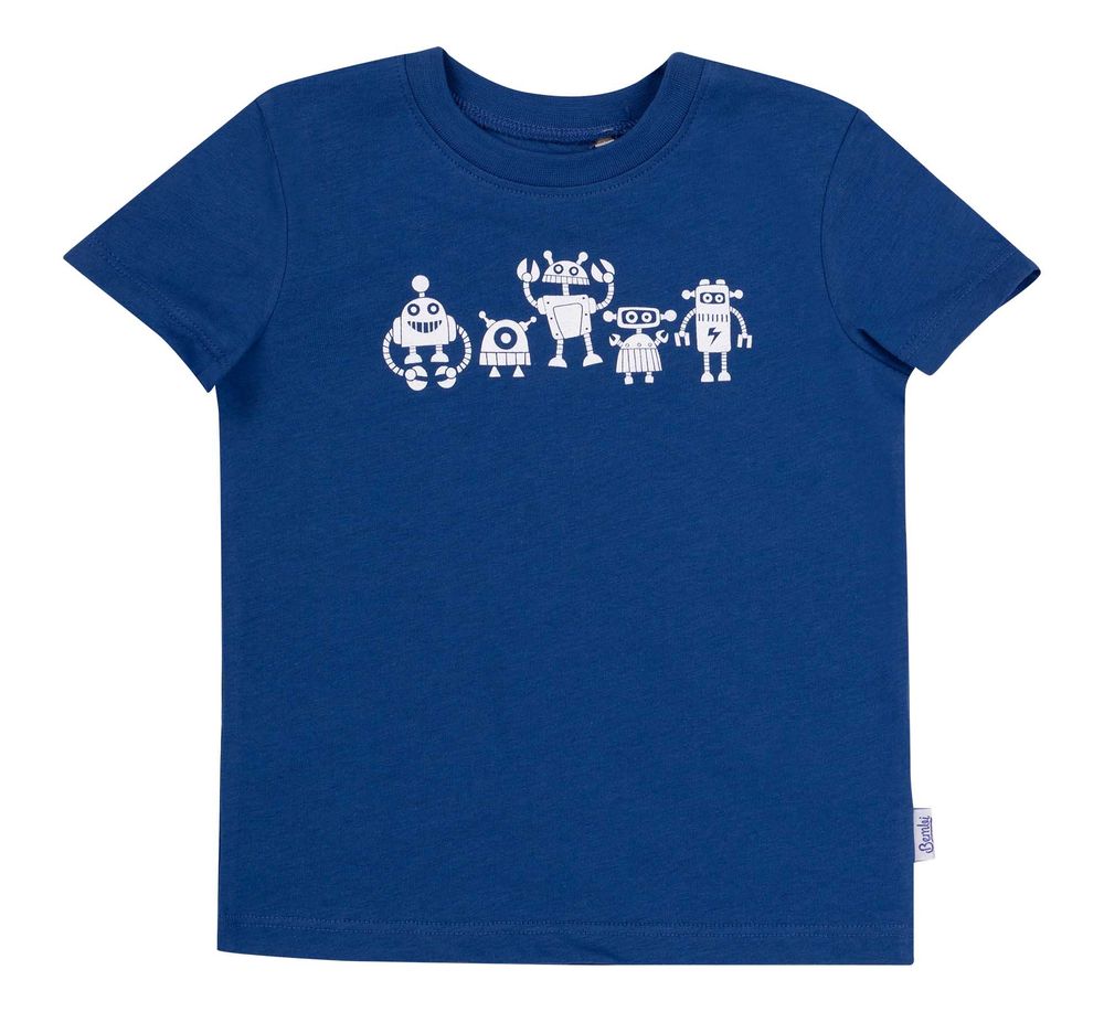 Летняя футболка Тусовка киборгов для мальчика супрем синий, 92, Супрем