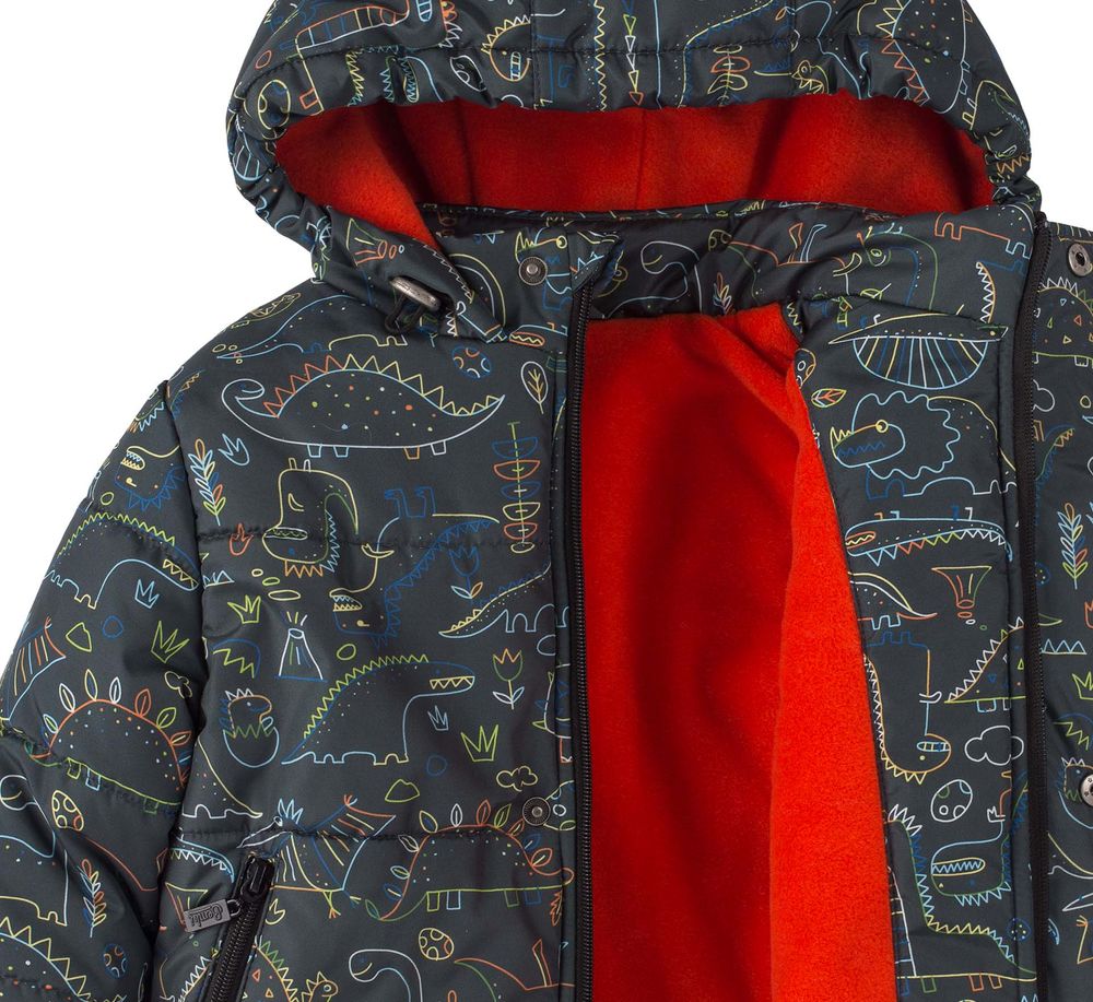 Детская зимняя куртка Дракоша для мальчика КТ265 с термоутеплителем