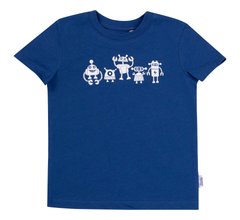 Літня футболка Тусовка кіборгів для хлопчика супрем синій, Синій, 92, Супрем