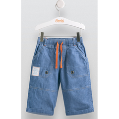 Детские джинсовые шорты шр 452, Голубой, 134, Джинс