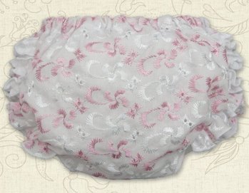 Труси під памперс Ажур з рожевим для новонароджених