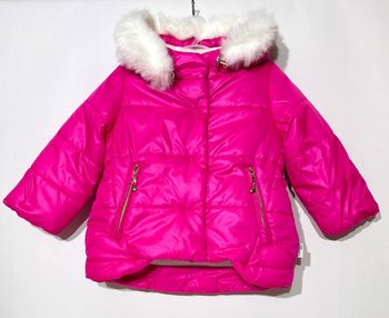 Куртка для девочки Симпатяшка ярко - розовая, 92, Плащевка
