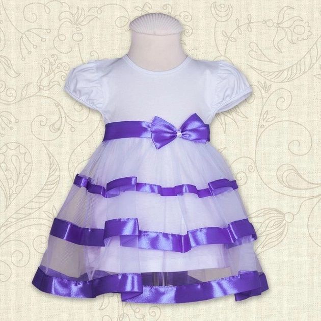 Ошатна сукня Маленька Леді для малечі з фіолетовим