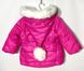 Куртка для дівчинки Симпатяшка яскраво-рожева, 92, Плащівка