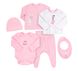 Дополнительное фото Комплект одежды для новорожденного в роддом Привет Зайка розовый