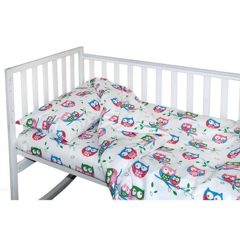 Постельный комплект Веселые Совушки - красивый комплект в кроватку для Вашего малыша.