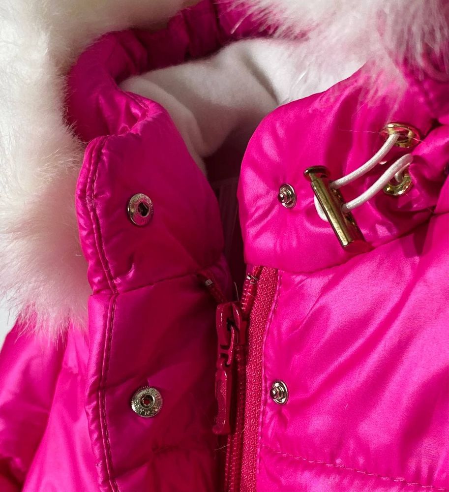 Куртка для девочки Симпатяшка ярко - розовая, 92, Плащевка