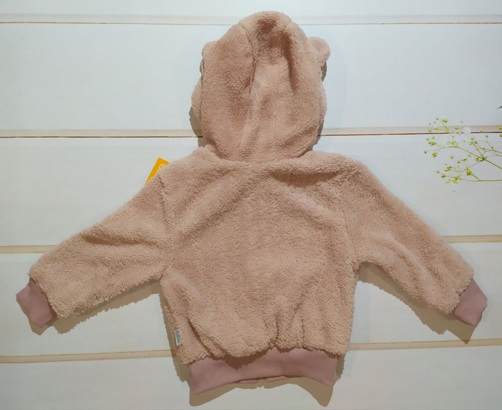 Флисовая детская курточка КТ214 розовая пудра, 74, Флис