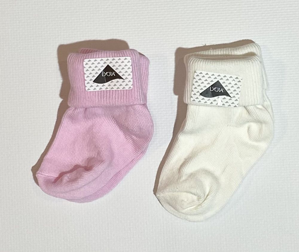 Шкарпетки для дівчинки 2 пари довжина 8 - 9 см