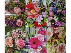 Пакет подарочный Цветы ФотоМикс 23х18х10 см