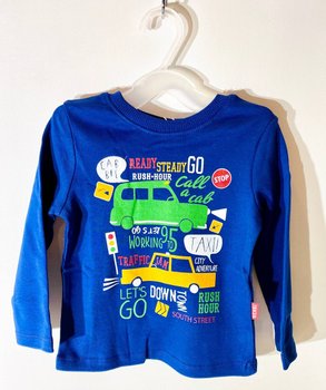Детская футболка с длинным рукавом Ралли интерлок , 80, Интерлок