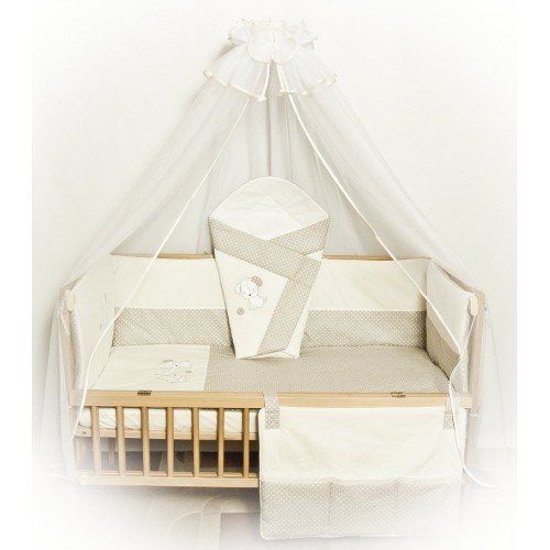 Комплект для детской кроватки 8 предметов + КОНВЕРТ, без балдахина