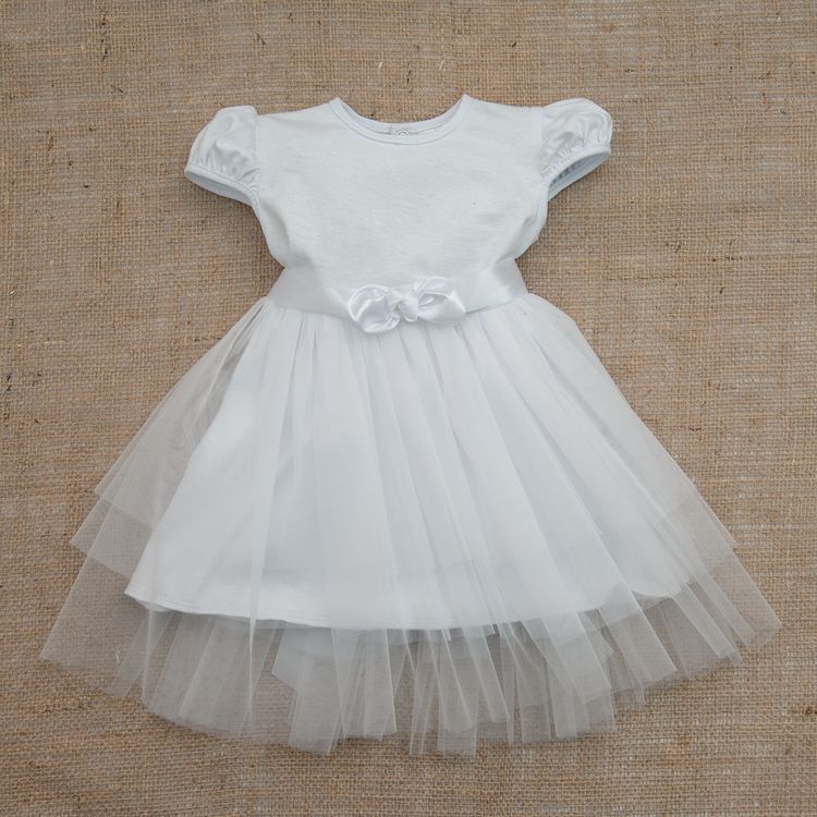 Дитяча сукня Ніжність - 2 для дівчинки кулір + фатин біла