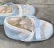 Нарядные пинетки-туфельки Первые шажочки со звездочками, Длина стопы 10 см, Текстиль
