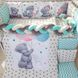 Постель для новорожденных Вітаю в кроватку с бортиками КОСА + ПОДУШКИ, с балдахином