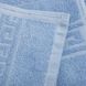 Махровое полотенце Версаче 50 х 85 голубое