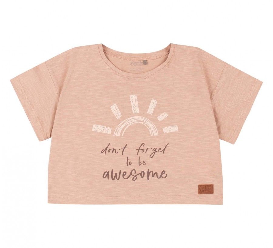 Детская футболка Awesome для девочки супрем, 110, Супрем