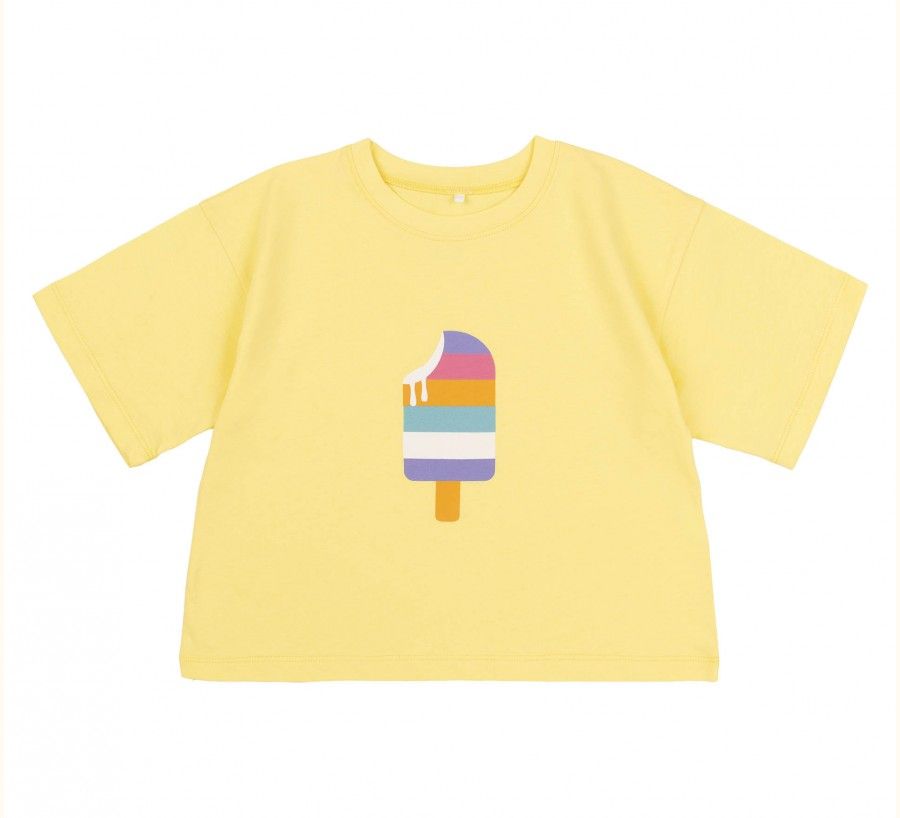 Детская футболка Цветное Мороженое для девочки супрем