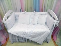 Спальный комплект ФРАНЦУЗСКИЙ ШАРМ в кроватку белый, Белый, без балдахина