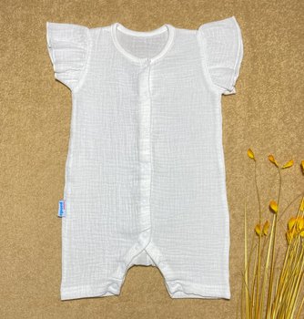 Муслиновый песочник Молочный для новорожденной девочки, 62, Муслин, Для девочки
