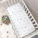 Сменный постельный комплект в кроватку для новорожденных Мишутка с игрушками, 90х110 см