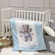 Сменный постельный комплект в кроватку для новорожденных Мишутка с игрушками, 90х110 см