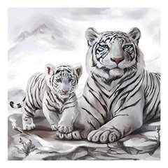 Набор для творчества со стразами на подрамнике Бенгальские тигры