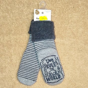Детские махровые носки WORLD серые