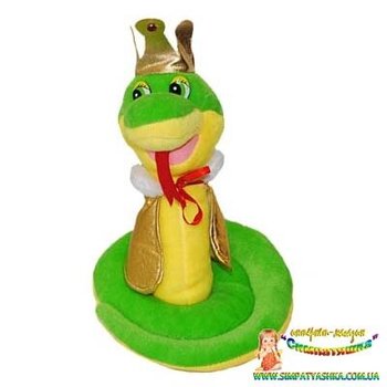 Мягкая игрушка «ЗМЕЙКА ЦАРЕВНА», Зелёный, Мягкие игрушки ЗМЕИ, до 60 см