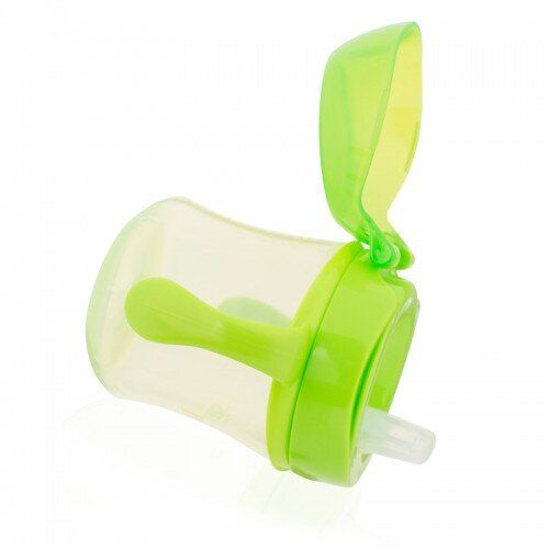Купить Чашка-поильник с мягким носиком и ручками, 6+ месяцев, цвет зеленый, 180 мл