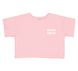 Літня дитяча футболка Never give up для дівчинки супрем рожева, 128, Супрем