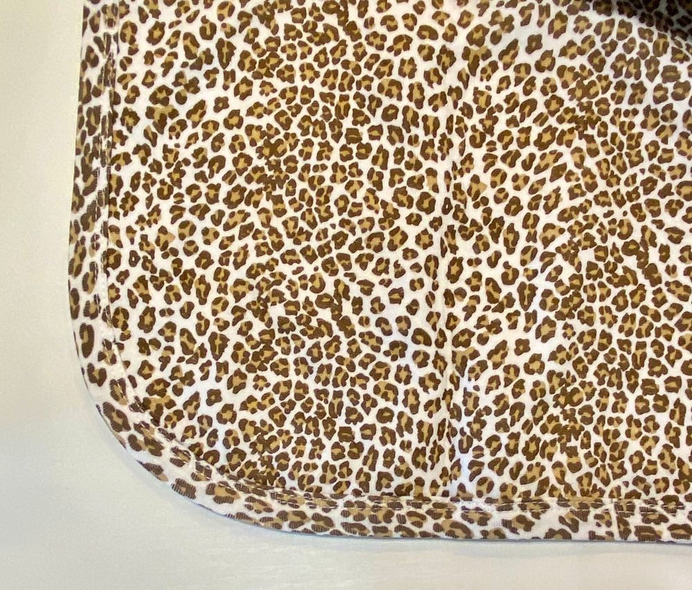 Плед для новонароджених Леопард капітон на підкладці, 90 х 90, Капітон