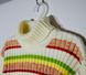 Дитячий светр з шийкою Смужка меланж, 110, В'язане полотно