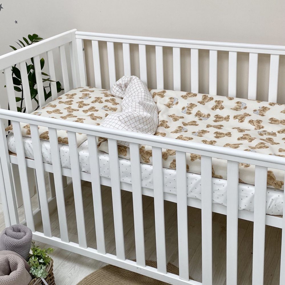 Сменный постельный комплект в кроватку для новорожденных Baby Mix фото, цена, описание