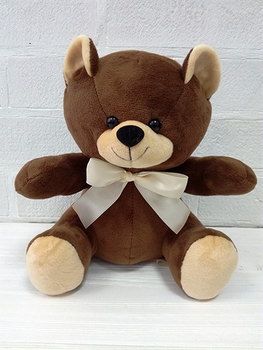 Мягкая игрушка Медвежонок Шоколадный 22 см, Коричневый, Мягкие игрушки МЕДВЕДИ, до 60 см