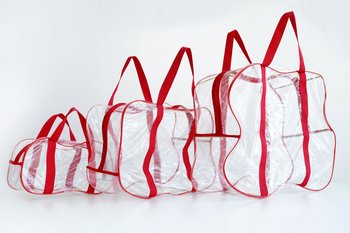 Порожні прозорі сумки у пологовий будинок simpatyashka набір 3 штуки