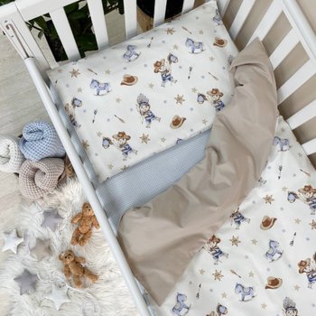 Змінний комплект постільної білизни у ліжечко для новонароджених Cowboy (підковдра, наволочка, простирадло)