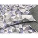 Силиконовая подушка Серо - сиреневая Абстракция стеганная 50х70, Серый, 50х70
