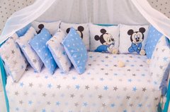 Защитные бортики Микки звездочка 12 подушек для новорожденных, бортики без постели