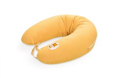 Подушка для беременных и кормления БЕЛОЧКА желтый горошек