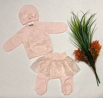 Святковий комплект на виписку Ніжні Квіточки для новонародженої