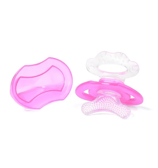 Купить Охлаждающий прорезыватель Первые Зубки розовый для новорожденных