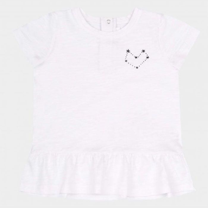 Блузка футболка Созвездие сердец для девочки