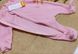 Флісовий комбінезон Затишок рожевий для новонароджених, 68, Фліс