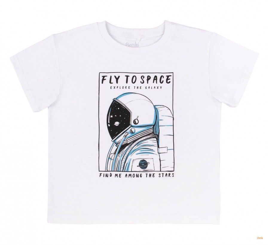 Дитяча футболка Я у Космосі для хлопчика супрем, 104, Супрем