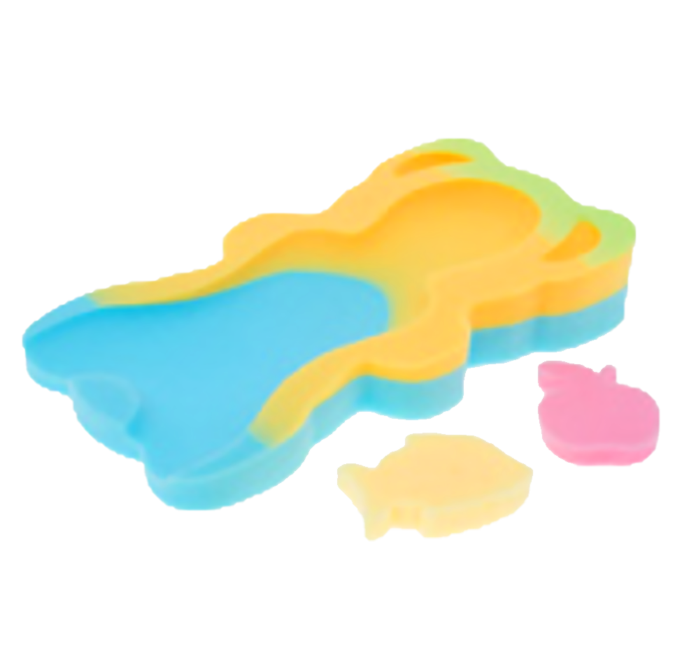 Матрацик поролоновий для купання Веселка великий, Разноцветный