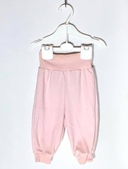 Дитячі штанці для новонародженої дівчинки рожевий інтерлок