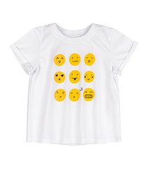Дитяча футболка Смайлики для дівчинки супрем