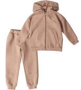 Теплий костюм Sweety КС793 для новонародженої дівчинки бежевий