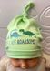 Трикотажна дитяча шапочка Чарівна Дитина салатова, обхват головы 40 см, Інтерлок, Шапка